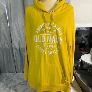 Old Navy Graphic Yellow Hoodie